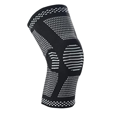 Photo 1 of  Professional Knee Pads?Silicone Shock Absorption and Anti-skid?Double-sided Memory Fish Scale Spring Support (small, Black)