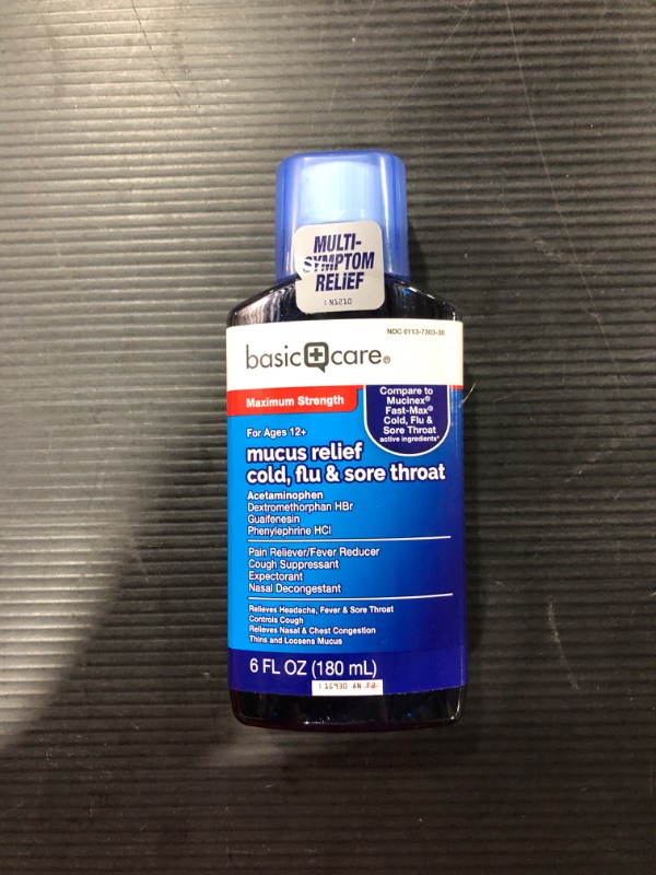 Photo 2 of Basic Care Mucus Relief Cold EXP 2-22