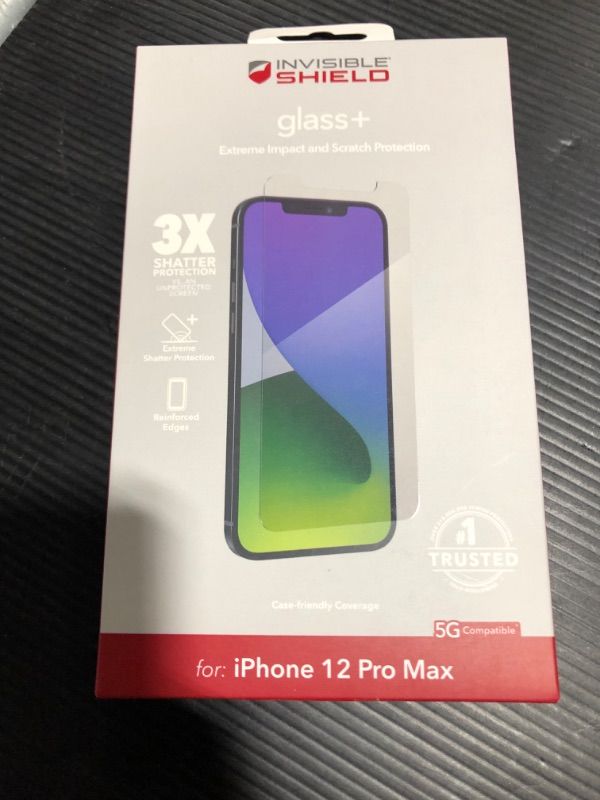 Photo 1 of InvisibleShield Glass+ for the Apple iPhone 12 Pro Max