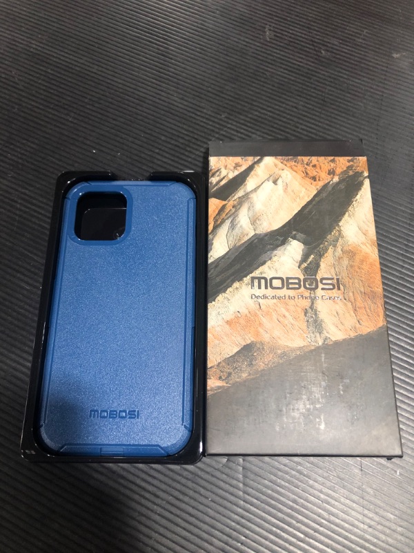 Photo 1 of iPhone 12 Pro Max phone case in blue 6.7 inch