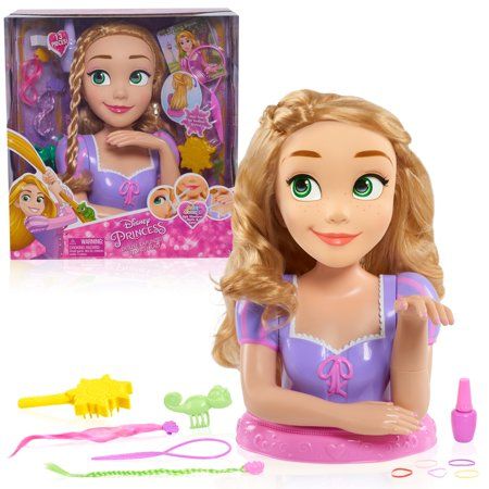 Photo 1 of Disney Princess Deluxe Rapunzel Styling Head, 13-pieces, Styling Heads, Ages 3 up, by Just Play