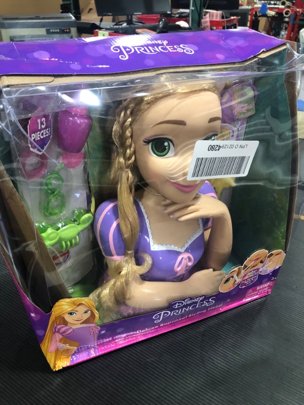 Photo 2 of Disney Princess Deluxe Rapunzel Styling Head, 13-pieces, Styling Heads, Ages 3 up, by Just Play