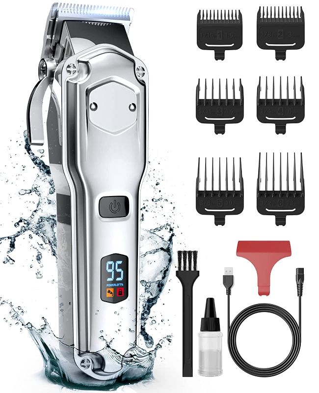 Photo 1 of Dog Clippers for Grooming/Low Noise Rechargeable Cordless Pet Shaver with Stainless Steel Blade /Waterproof Dog Shaver for Dogs Pets and Animals