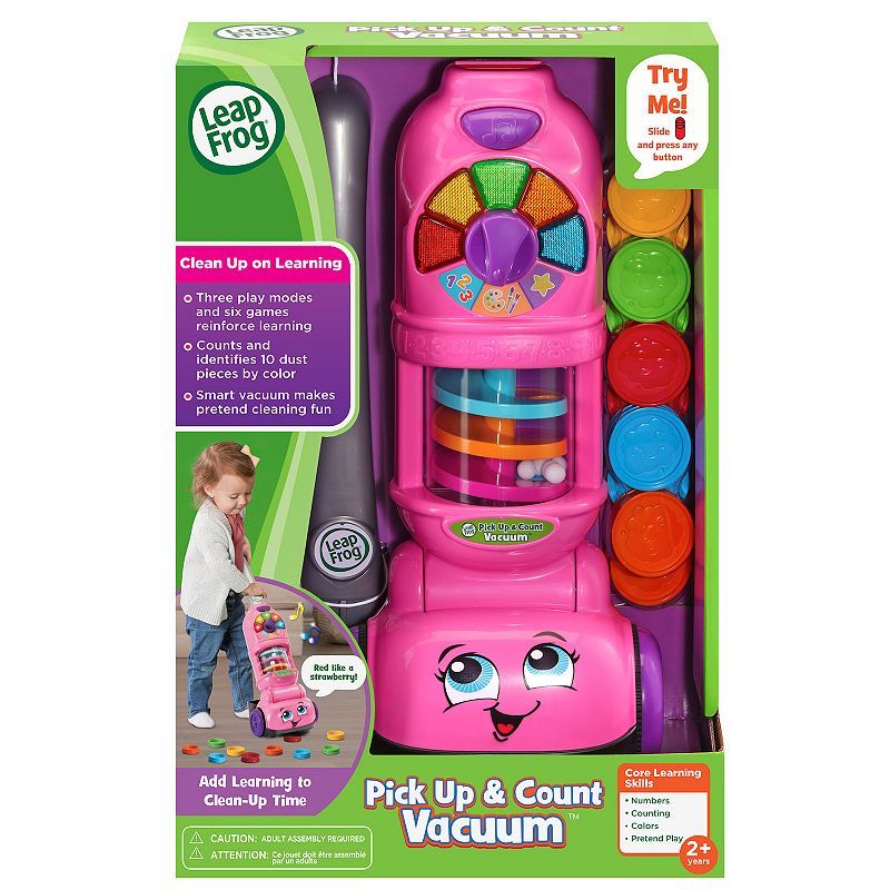 Photo 1 of LeapFrog Pick up and Count Vacuum with 10 Play Pieces Pink