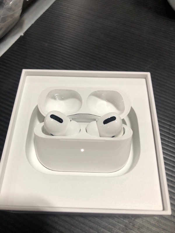 Photo 4 of Apple AirPods Pro in-Ear Headphones with MagSafe Wireless Charging Case - White 