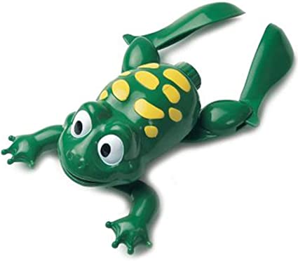 Photo 1 of Liberty Imports Swimming Frog with Baby Plastic Electronic Battery Operated Cute Bath Toy for Kids Bathtime Fun (Green)