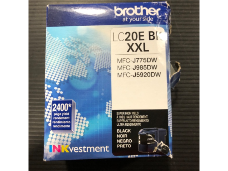 Photo 3 of Brother LC20EBKS Black Extra High Yield Ink Cartridge (LC20EBKS)