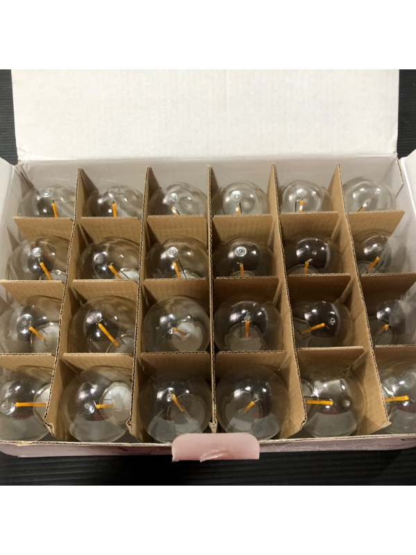 Photo 3 of 24-Pack Shatterproof and Waterproof S14 Replacement LED Light Bulbs