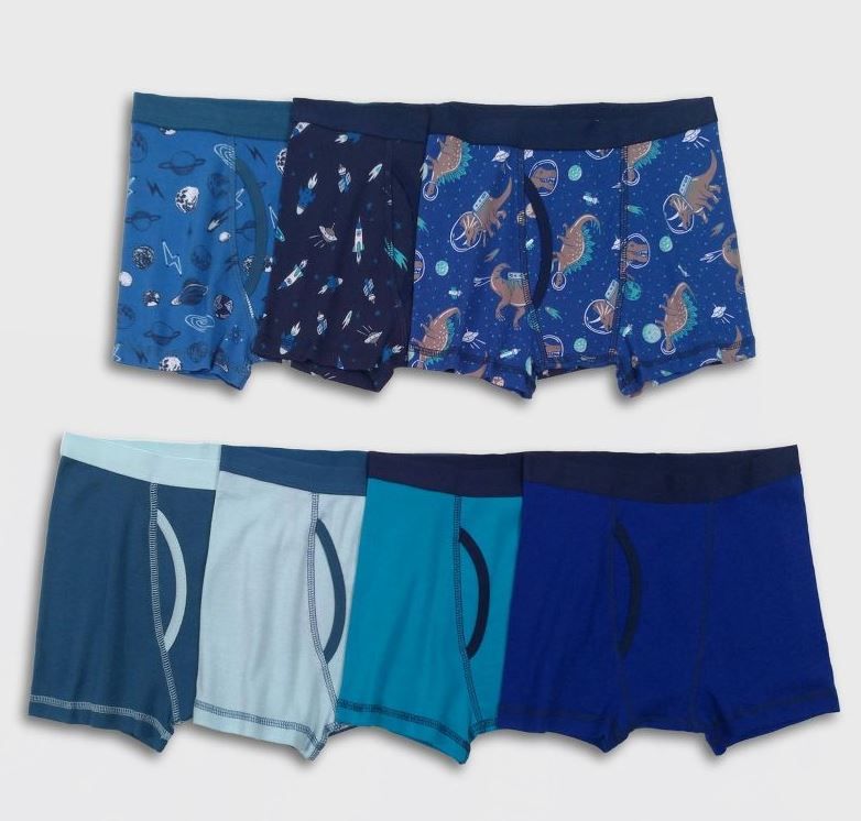 Photo 1 of [Size L 12/14] Boys' 7pk Space Boxer Briefs - Cat & Jack™ Blue