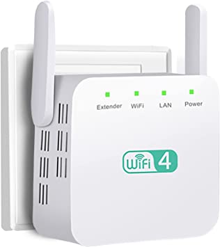 Photo 1 of WiFi Extender Booster Repeater, 360° Full Coverage of 4500sq. ft,, 2.4GHz 300Mbps Band, Supports Ethernet Port