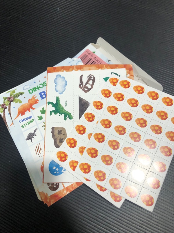 Photo 1 of Dinosaur Birthday Bingo Game - 24 Players