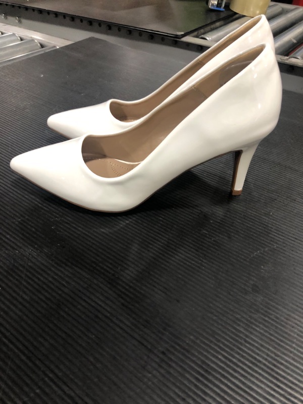 Photo 2 of DREAM PAIRS Women's High Stiletto, Pointed Toe, Pumps in size 8 white PU leather