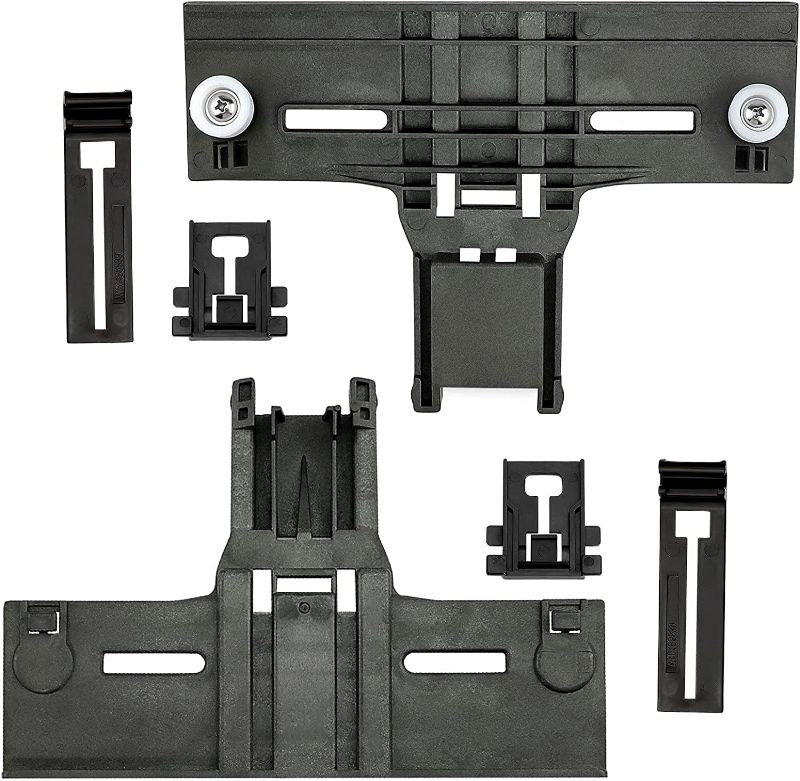 Photo 1 of 6 PCS Dishwasher Parts Upper Rack W10350376, 2pc W10195840 Dishwasher Positioner & 2 pc W10195839 Dishwasher Rack Adjuster, W/ 0.9 In Diameter with Steel Screws