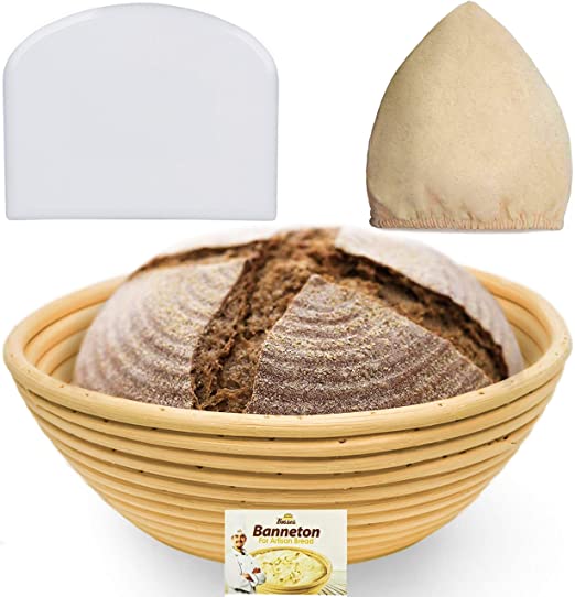 Photo 1 of 9 Inch Bread Banneton Proofing Basket kit