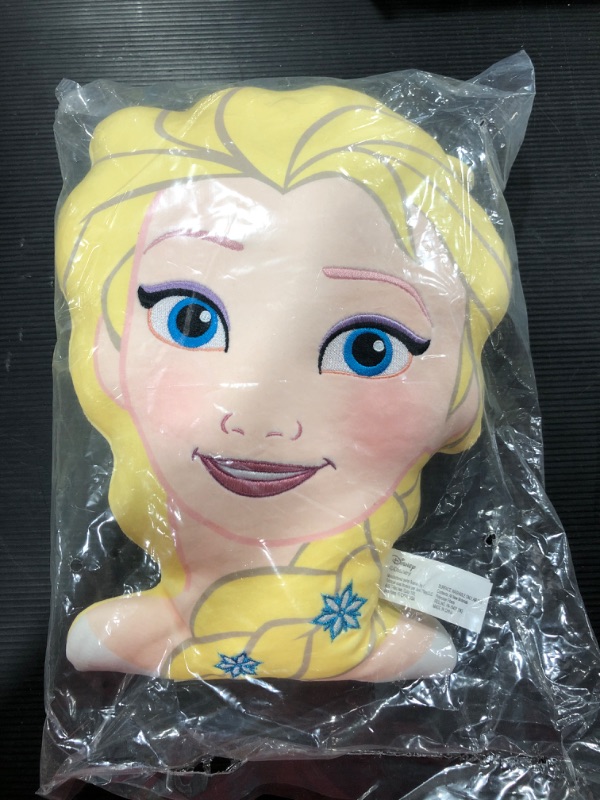 Photo 3 of Just Play Disney Frozen 2 Character Head 13.5-inch Plush Elsa, Soft Pillow Buddy Toy for Kids