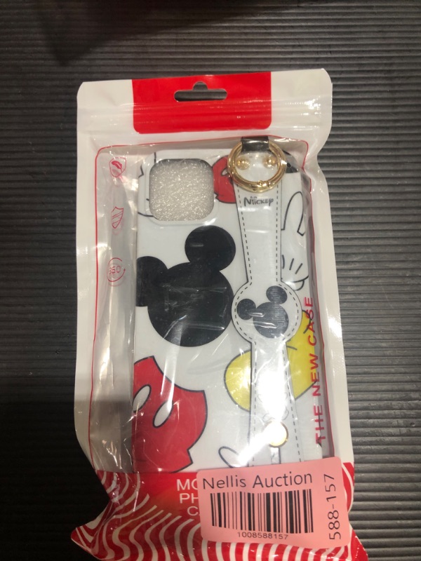 Photo 2 of  iPhone 11- 6.1 Inch Cute Mickey Mouse Casew/ Lanyard Wrist Strap 