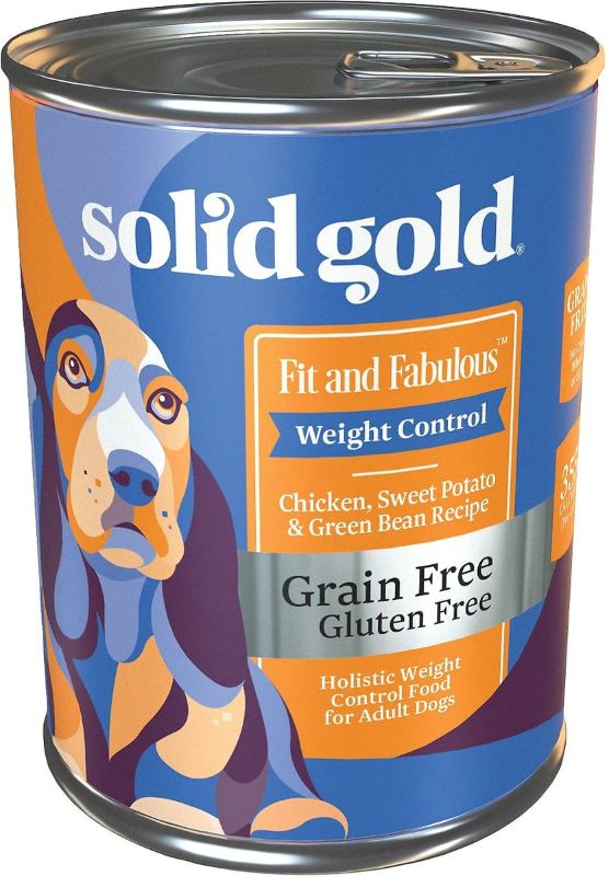 Photo 1 of [6 Cans] Solid Gold Fit & Fabulous Chicken, Sweet Potato & Green Bean Weight Control Recipe Grain-Free Canned Dog Food