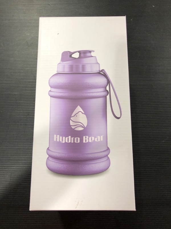 Photo 4 of 64oz Half Gallon Hydro Bear Water Bottle [Lilac]