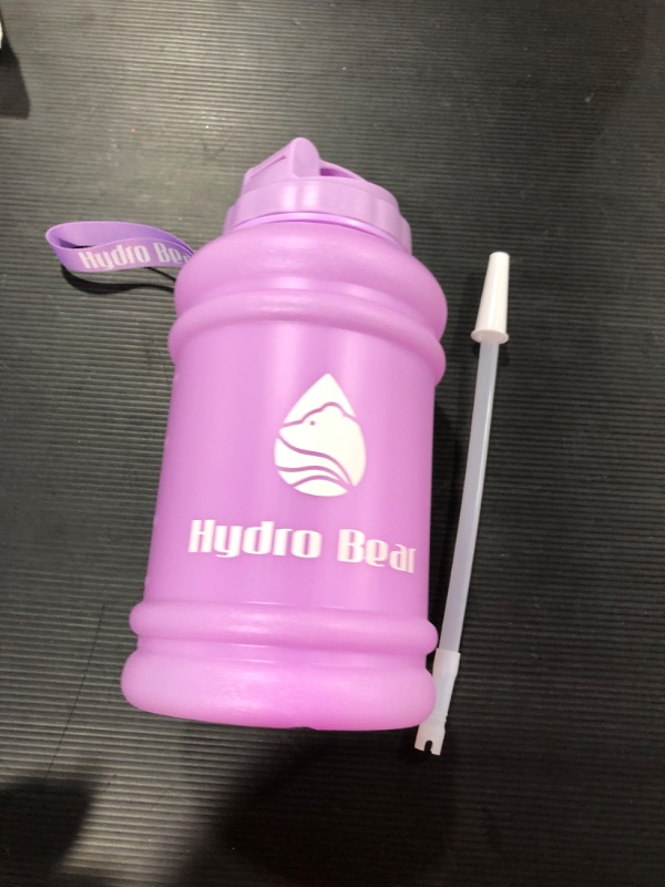 Photo 5 of 64oz Half Gallon Hydro Bear Water Bottle [Lilac]