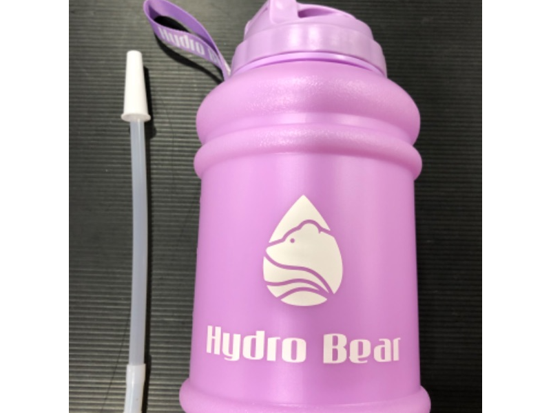 Photo 3 of 64oz Half Gallon Hydro Bear Water Bottle [Lilac]