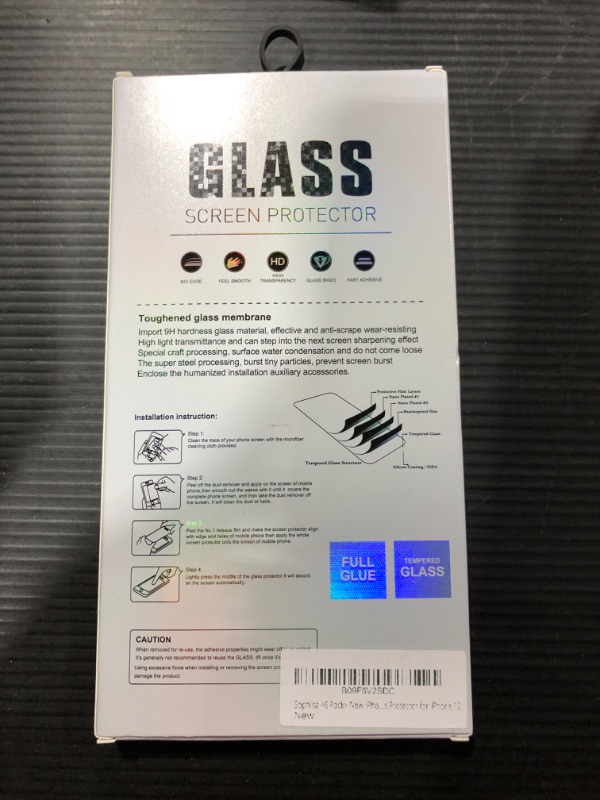 Photo 1 of [iPhone 12]-- 3 Screen and 3 Lens Camera Replacements,  [Premium 9H Tempered Glass Film, Anti-Scratch]