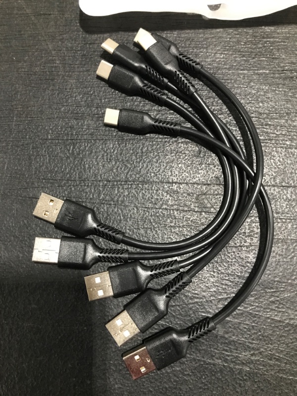 Photo 2 of USB TYPE C CABLE, 6 INCH, 5 PACK. 