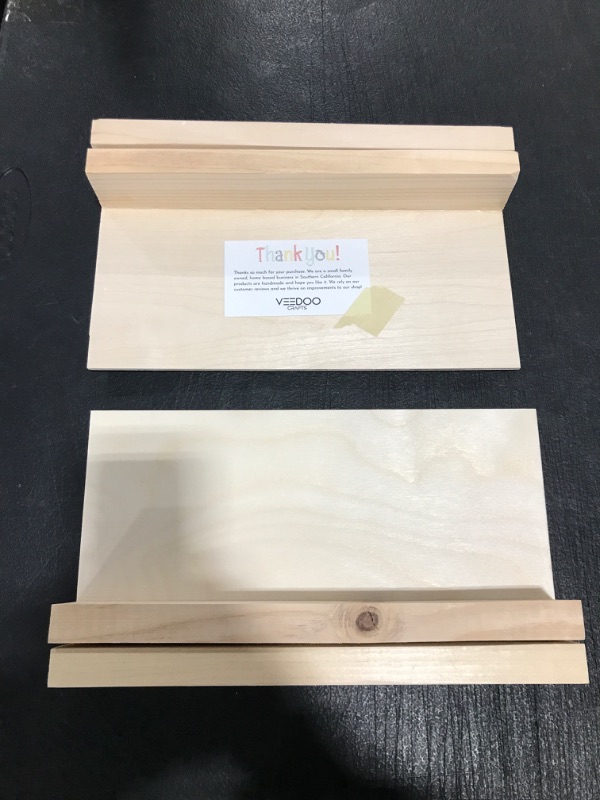Photo 1 of 4 PACK WOOD FLOATING SHELVES. UNFINISHED WOOD. 