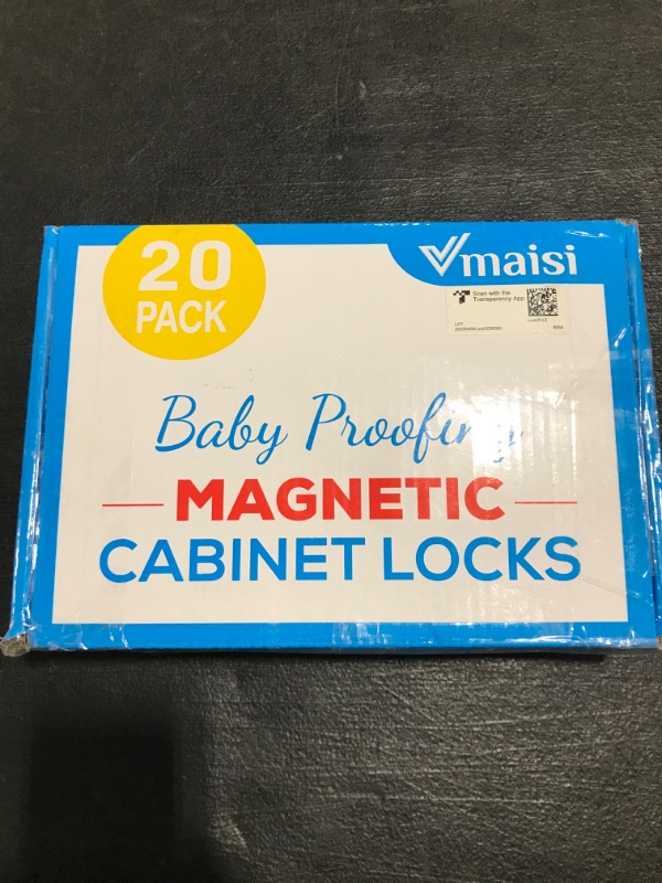 Photo 2 of 20 PACK BABY PROOFING MAGNETIC CABINET LOCKS. OPEN BOX. 