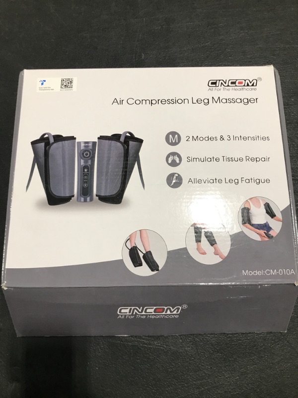 Photo 1 of AIR COMPRESSION LEG MASSAGER. OPEN BOX. PRIOR USE. 