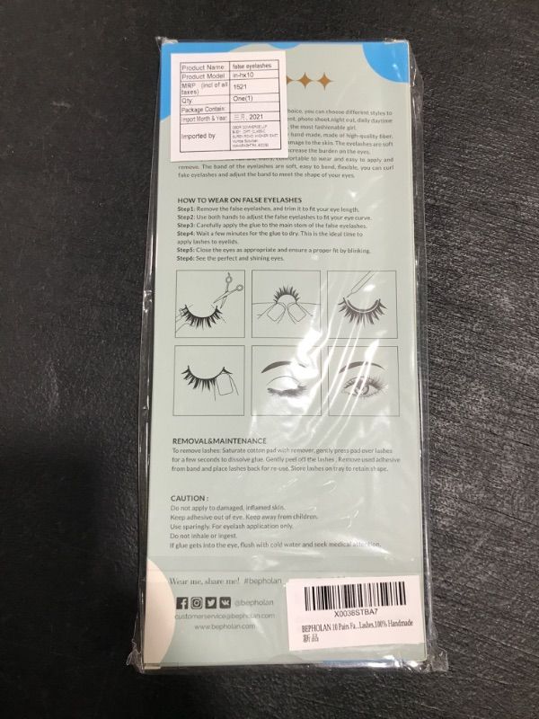 Photo 1 of BEPHOLAN 10 PAIRS FAUX MINK LASHES