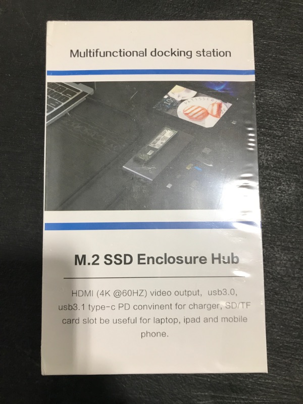 Photo 1 of MULTIFUNCTIONAL DOCKING STATION M.2 SSD ENCLOSURE HUB. FACTORY SEALED. 