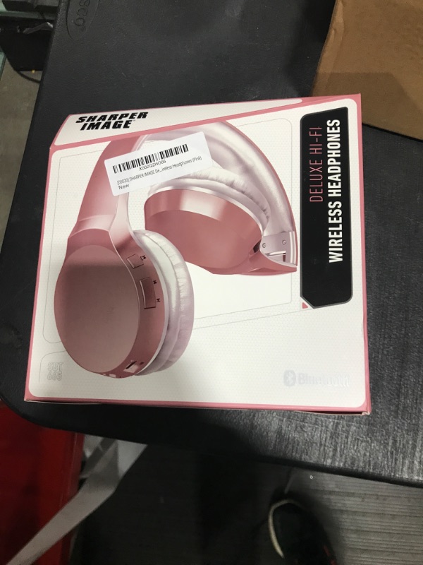 Photo 3 of [00020] SHARPER IMAGE Deluxe HI-FI Wireless Headphones (Pink) https://a.co/d/a7CjGhu