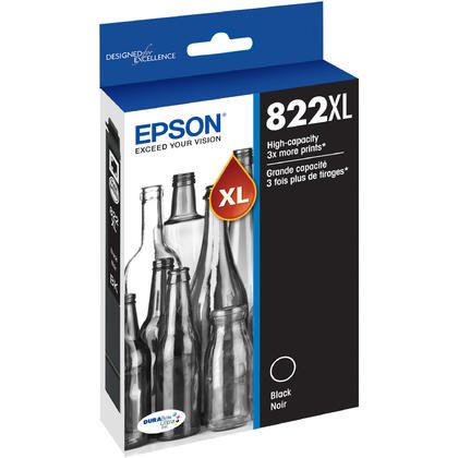 Photo 1 of Epson T822 DURABrite Ultra High-Capacity Black Ink Cartridge
