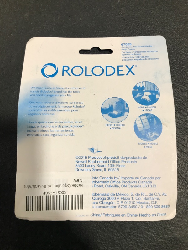 Photo 2 of ROLODEX REFILL CARDS. 100 PCS. NEW!