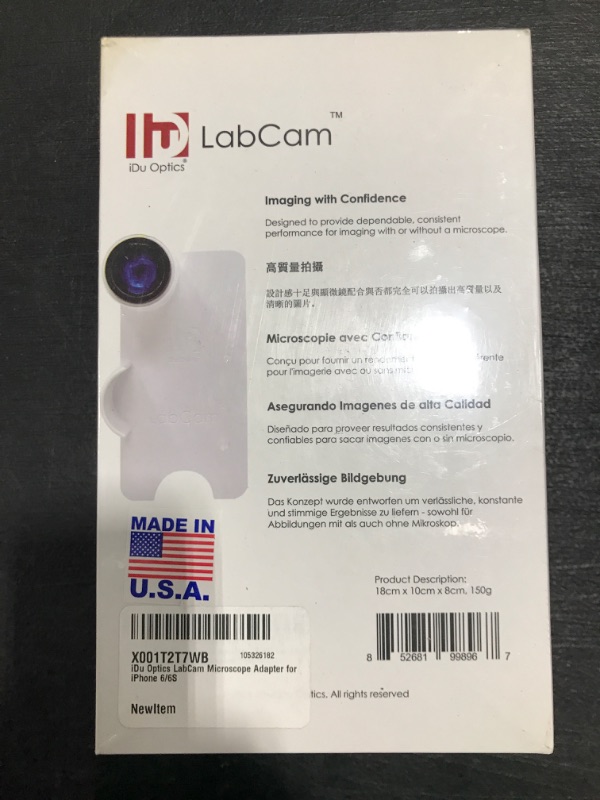 Photo 3 of LabCam iPhone 6/6s Microscope Adapter with StandAlone Lens. FACTORY SEALED BRAND NEW!
