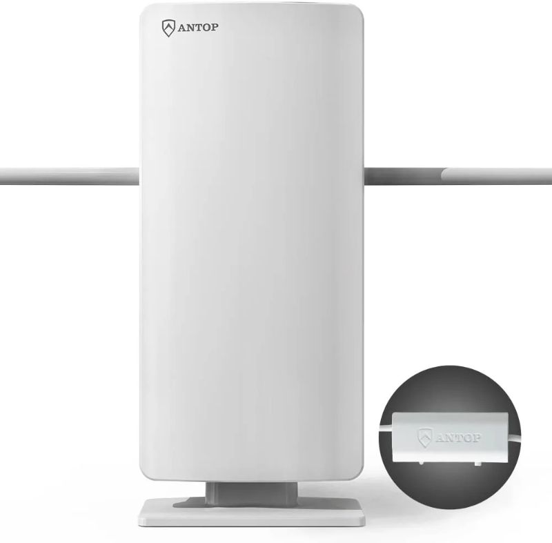 Photo 1 of ANTOP Outdoor/Indoor HDTV Antenna, "Big Boy" Series AT-400BV, Smartpass Amplifier, 85 Miles Range, UHF/VHF Range Enhanced, Support 4K 1080p
