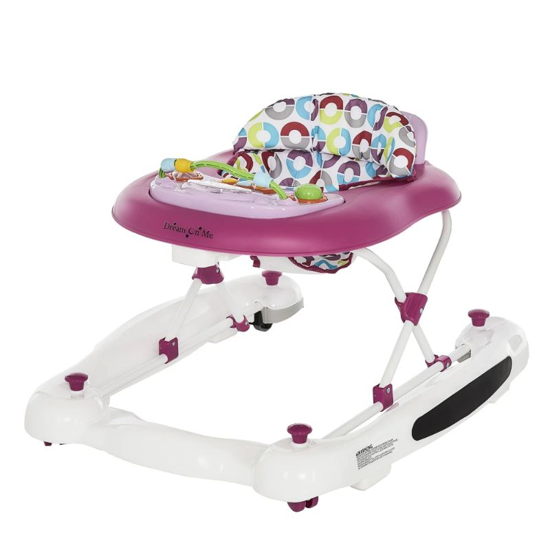 Photo 1 of Dream On Me Go-Getter 3-in-1 Activity Baby Walker, Rocker, And Walk-Behind, Pink
