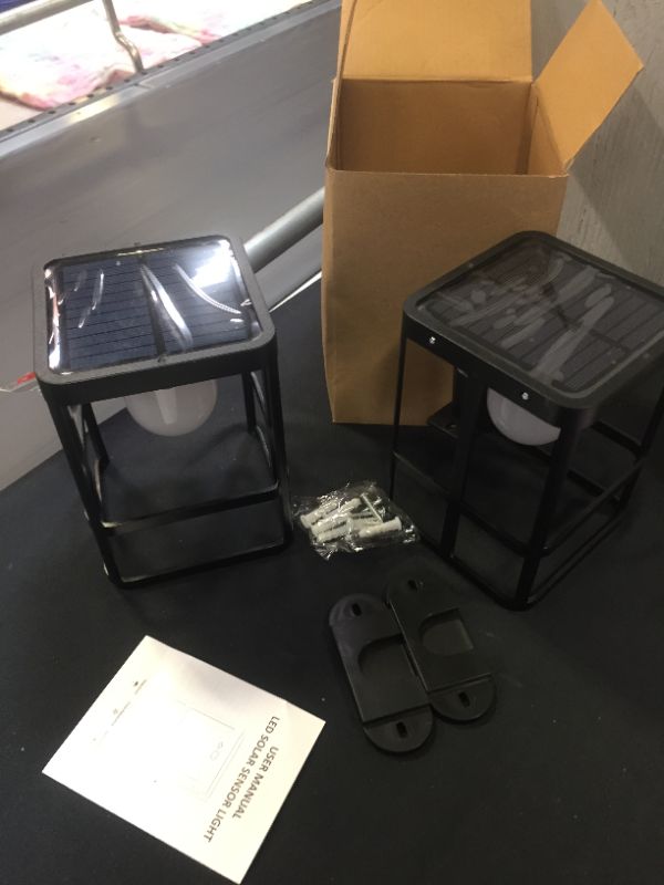 Photo 1 of 2 pack outdoor solar wall light