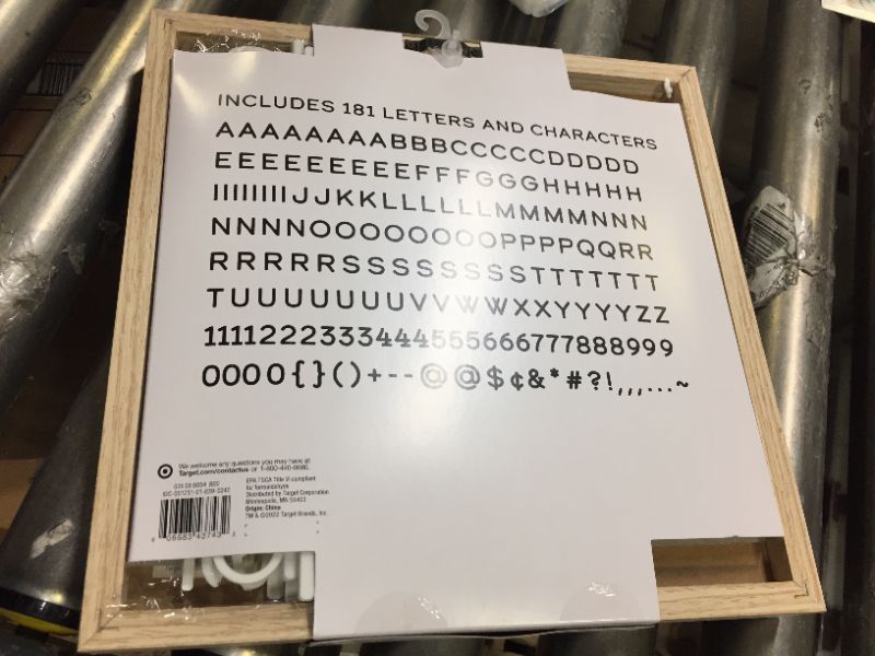 Photo 1 of 11" x 11" Plastic Slat Letterboard - Room Essentials™


