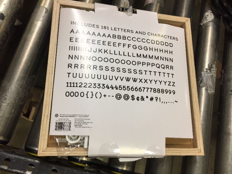 Photo 1 of 11" x 11" Plastic Slat Letterboard - Room Essentials™

