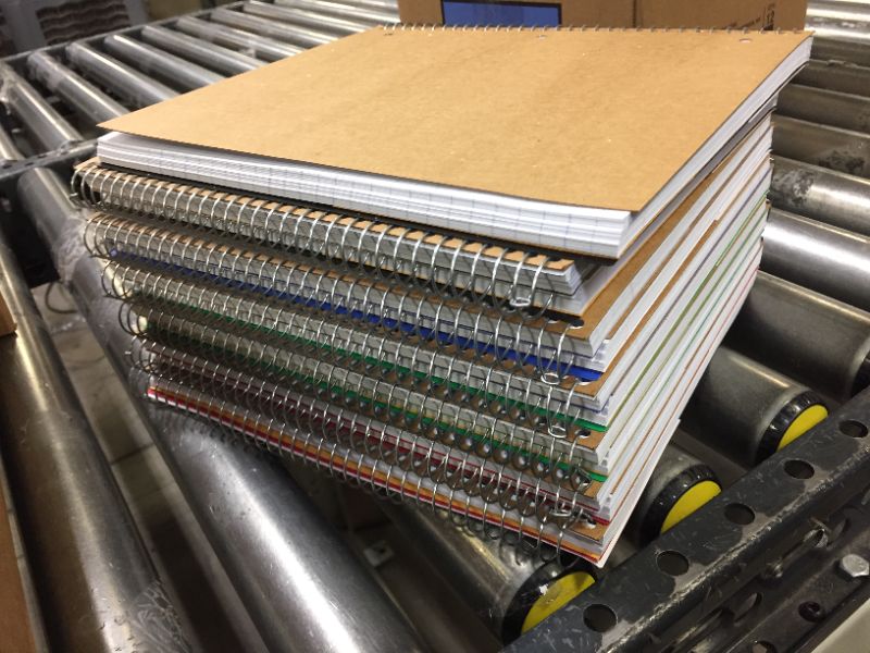 Photo 1 of Five Star DuraShield Notebooks with Antimicrobial Front Covers, 12 Pack, 1-Subject, Wide Ruled Paper, 11" x 8-1/2", 100 Sheets, Assorted Colors