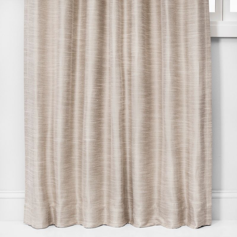 Photo 1 of 1pc Room Darkening Faux Silk Window Curtain Panel - Threshold™

