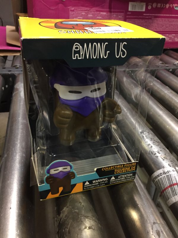 Photo 2 of Among Us Crewmates Brown w/ Purple Mask Toikido Collectible Figure