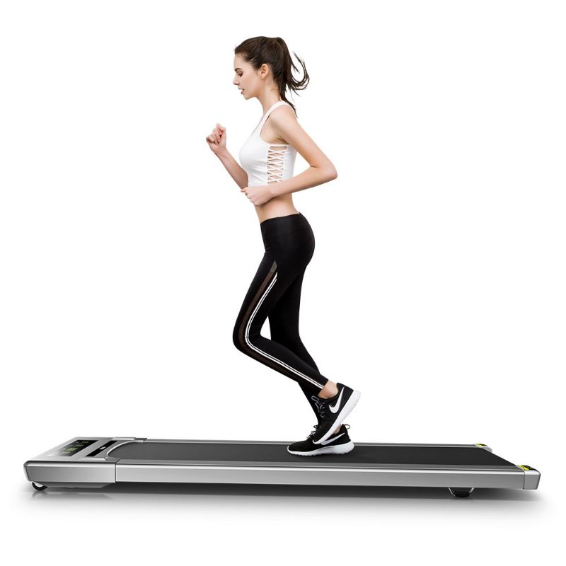 Photo 1 of RHYTHM FUN Treadmill Under Desk Treadmill Folding Portable Walking Treadmill with Wide Tread Belt Super Slim Mini Quiet Slow Running Treadmill with Smart Remote and Workout App for Home and Office
