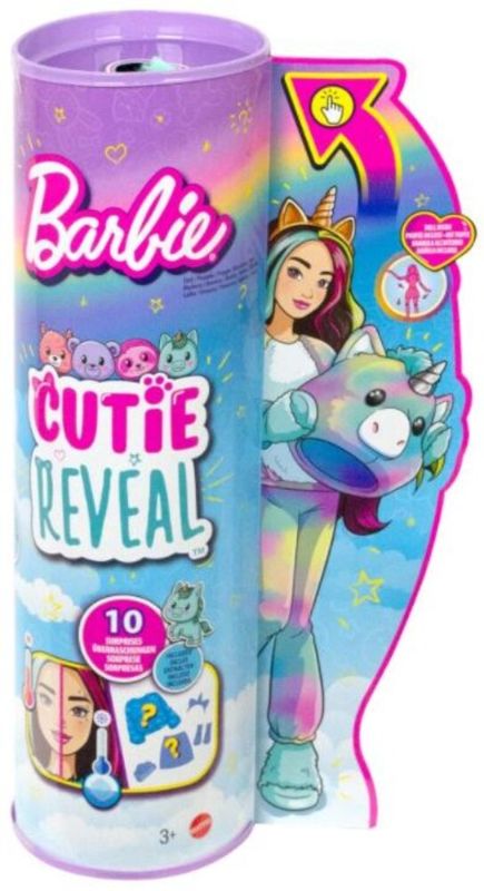 Photo 1 of Barbie Cutie Reveal Doll Unicorn