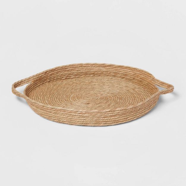 Photo 1 of 16" x 15" Seagrass Serving Tray - Threshold™

