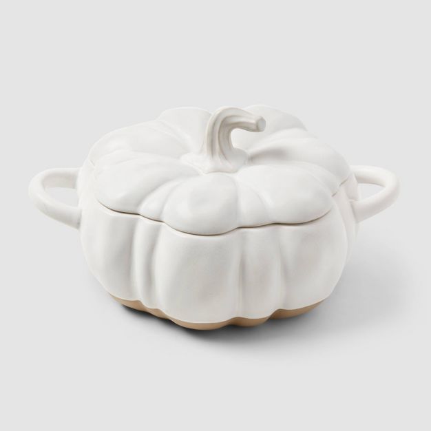 Photo 1 of 82oz Stoneware Pumpkin Baker with Lid - Threshold™

