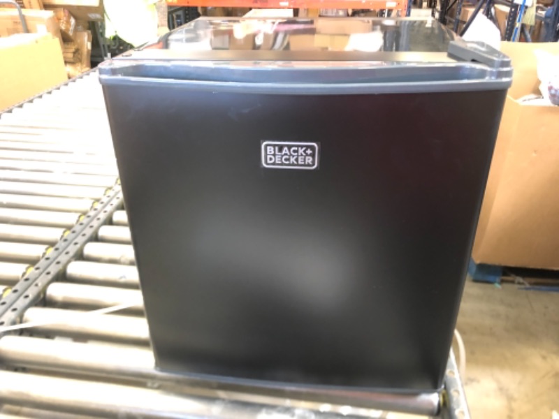 Photo 2 of BLACK+DECKER 1.7 cu. ft. Mini Fridge in Black