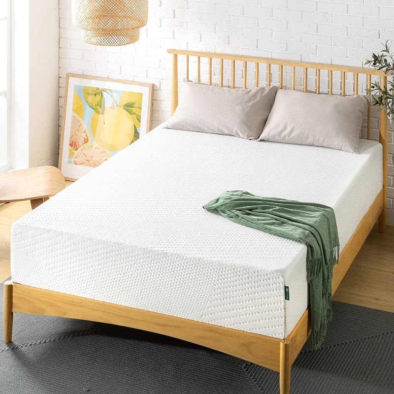Photo 1 of ZINUS 12 Inch Green Tea Essential Memory Foam Mattress/Bed-in-a-Box/Affordable Mattress/CertiPUR-US Certified, Queen, White
