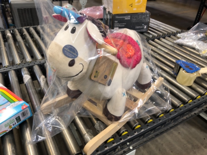 Photo 1 of B. toys Wooden Rocking Unicorn Rodeo Rockers - Dilly-Dally